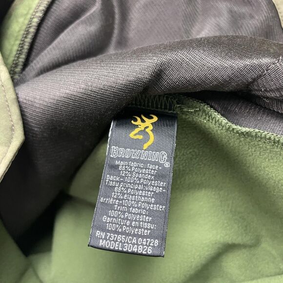 Browning Jacket Mens Small Camo Softshell Full Zip Hells Canyon Speed Hunting - Picture 8 of 14